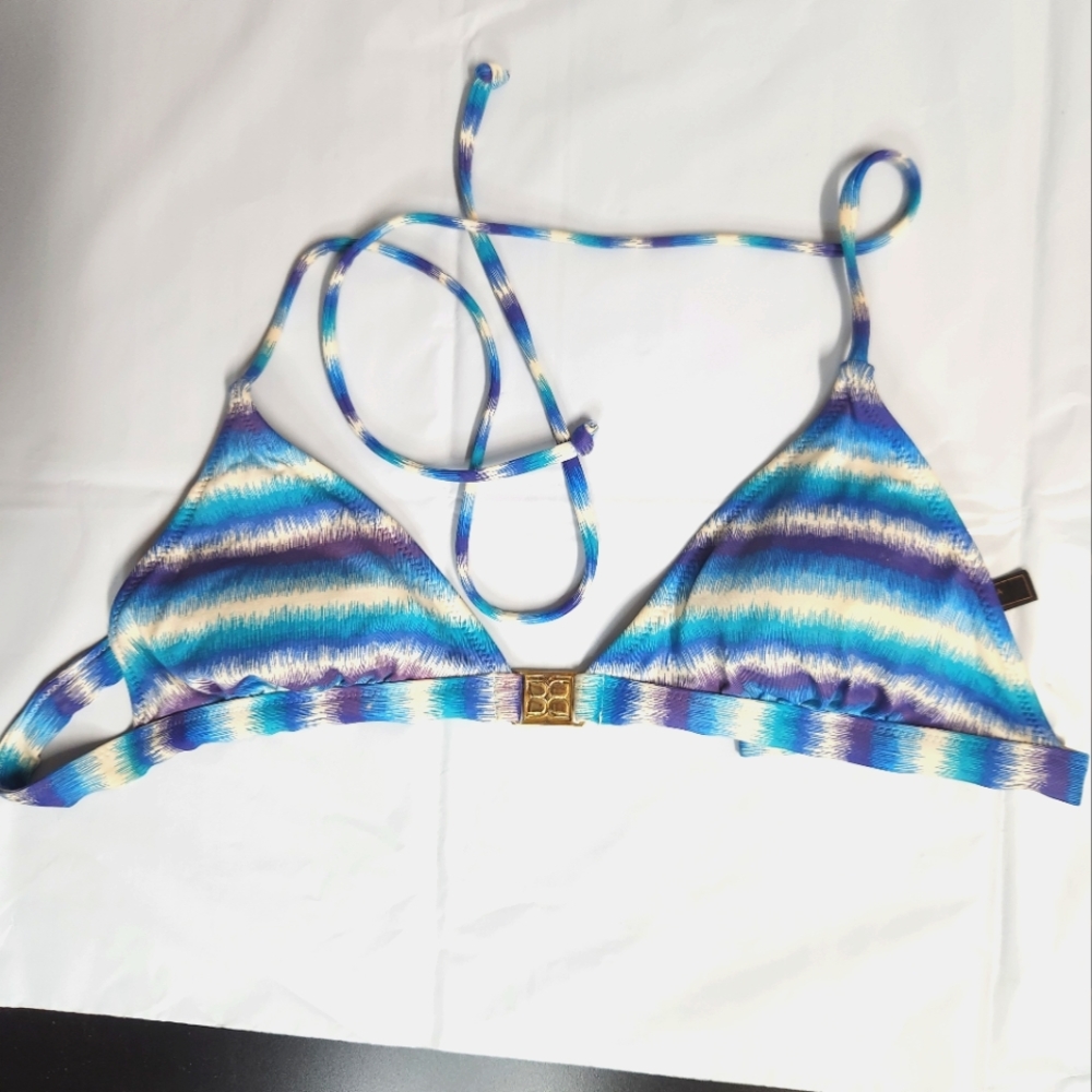 Blue Vintage BCBG size M cute tie bikini